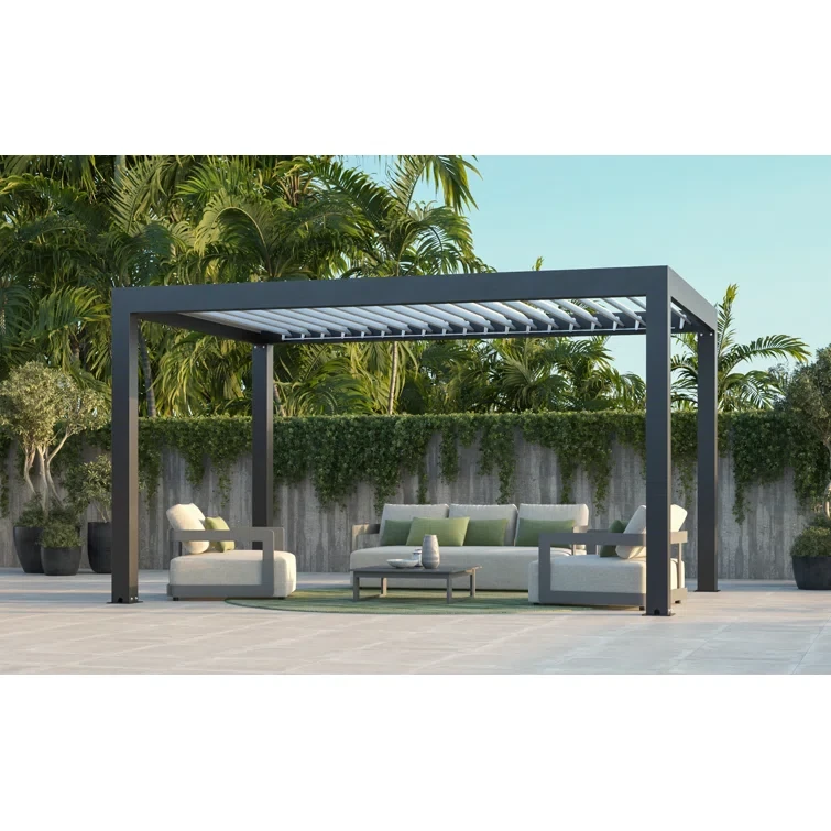 14 ft. W x 10 ft. D  Aluminum Pergola