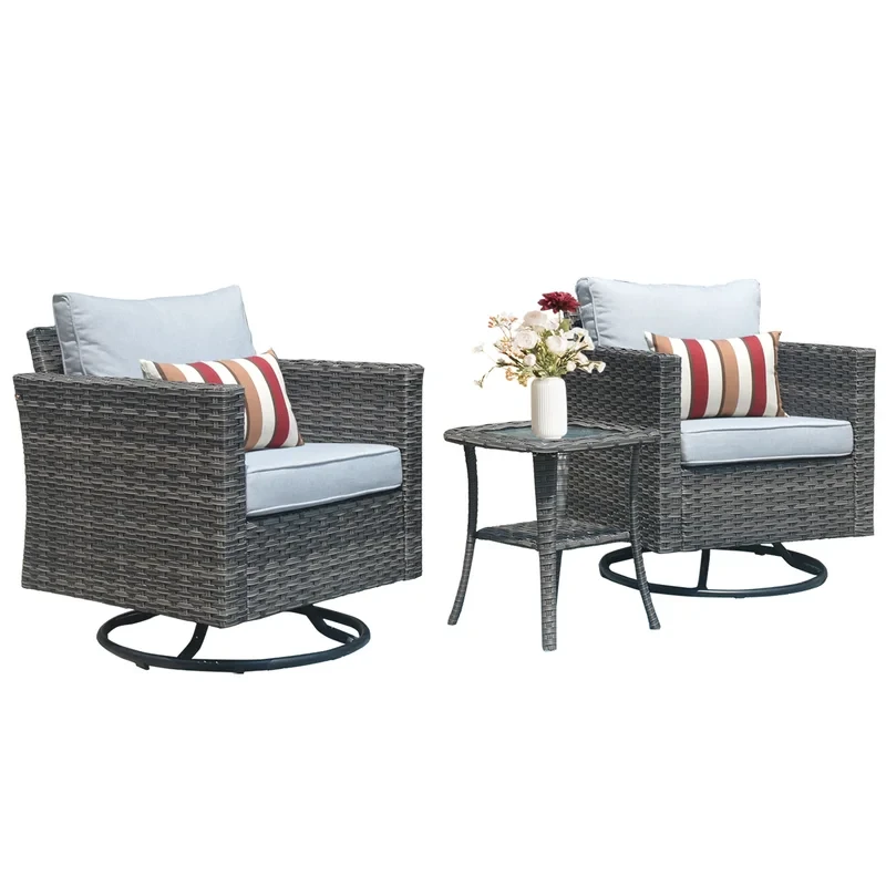 Harbin 2 - Person Outdoor Seating Group with Cushions