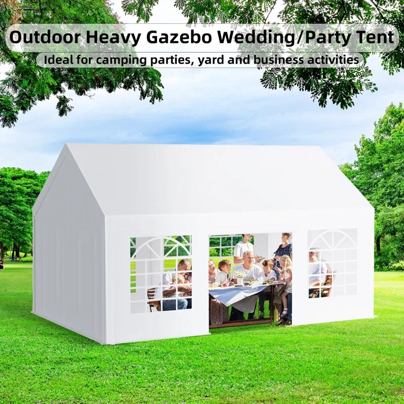 Outdoor Wedding Stainless Steel Party Tent 13.1 ft x 19.6 ft