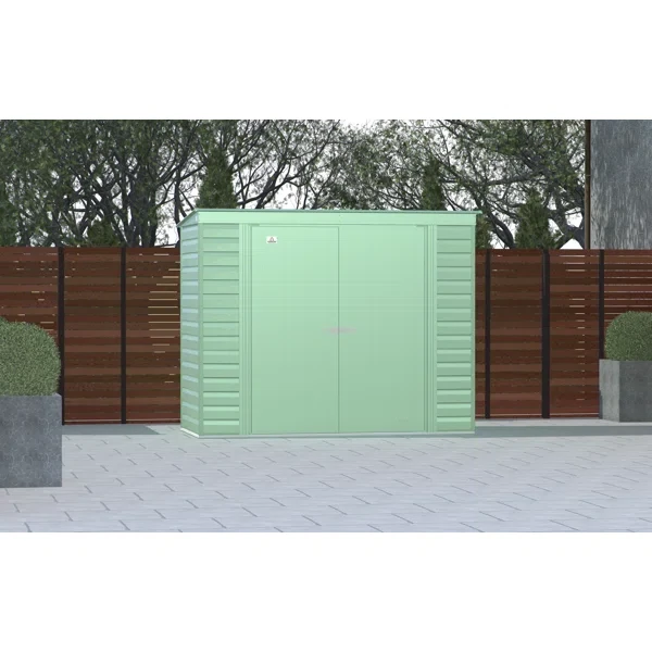 10 ft. W x 4 ft. D Metal Storage Shed