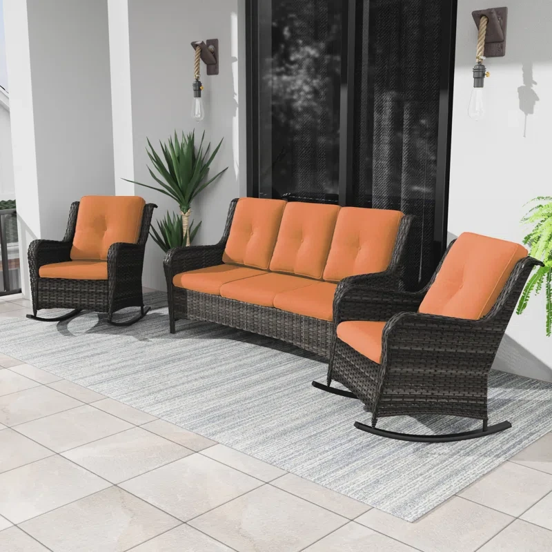 Syanne 5 - Person Outdoor Seating Group with Cushions