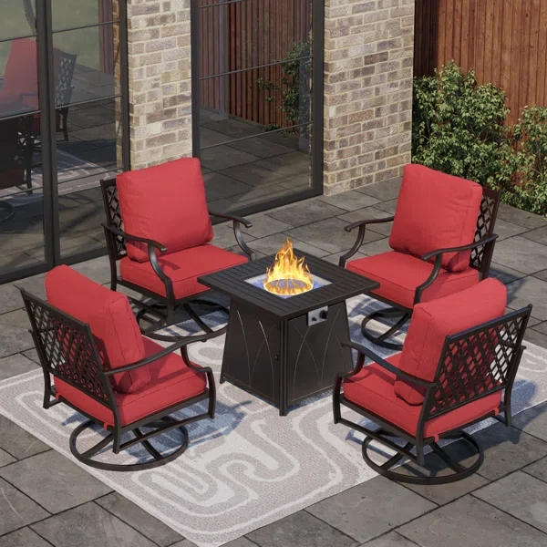 Guillen 2 - Person Outdoor Seating Group with Cushions