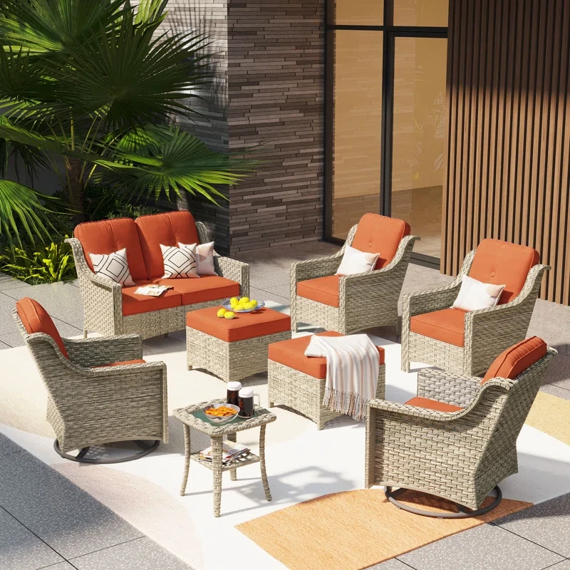 Daliya 6 - Person Outdoor Seating Group with Cushions