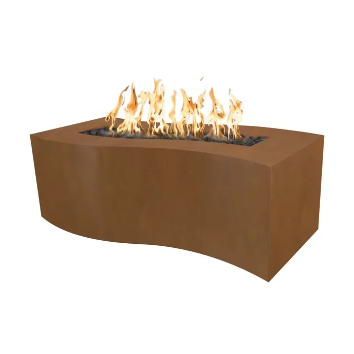 Billow Electronic Ignition Stainless Steel Fire Pit 24" H x 72" W x 24" D