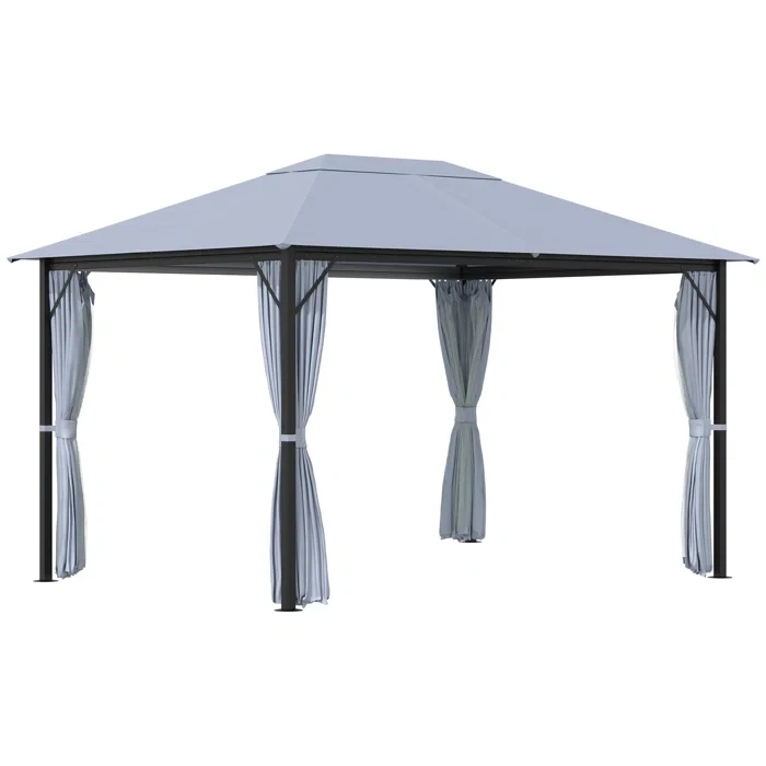 Silis 13 Ft. W x 10 Ft. D Metal Patio Gazebo