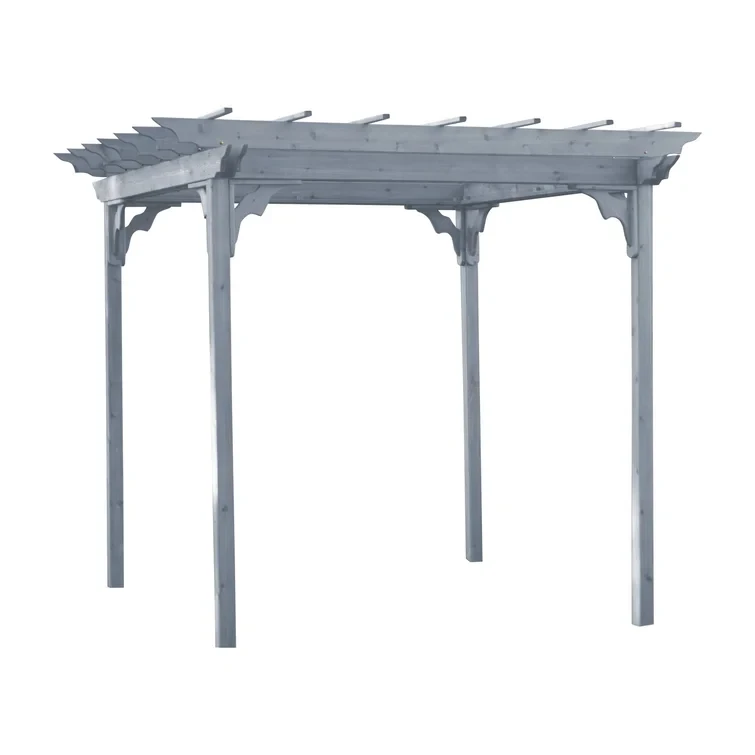 8 ft. W x 10 ft. Solid Wood Pergola