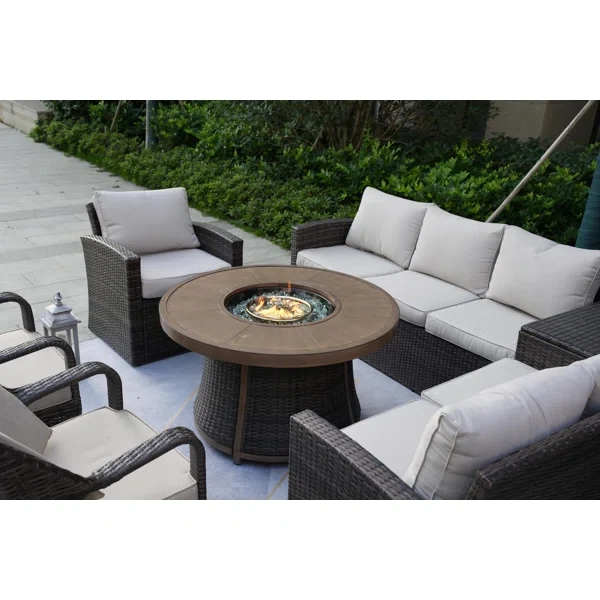 Areefa 8 - Person Outdoor Seating Group with Cushions