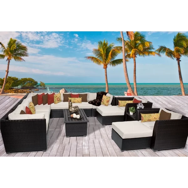 Anastase 9 - Person Outdoor Seating Group with Cushions