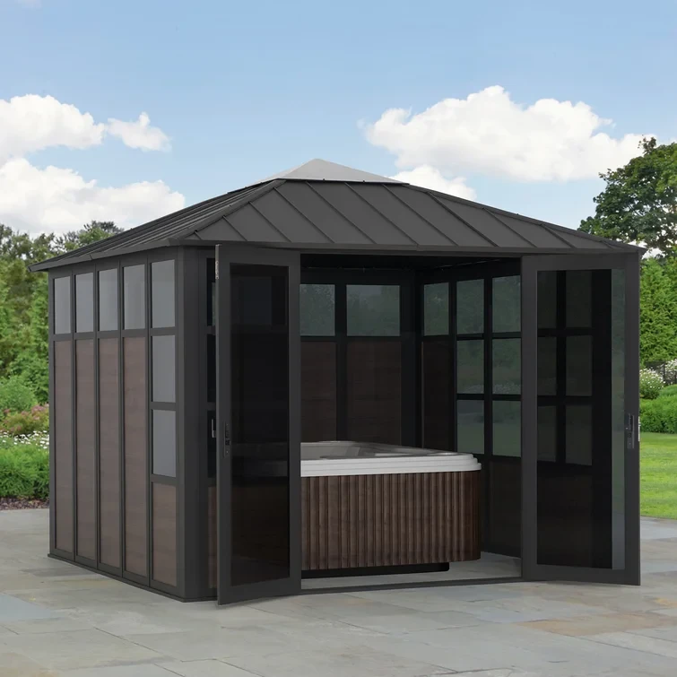 Brookins 11 Ft. W x 11 FT. D Steel Patio Gazebo