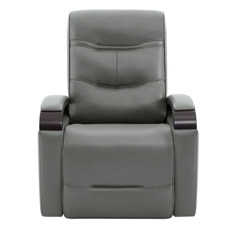 Britnee Genuine Leather Swivel Power Recliner (Set of 2)