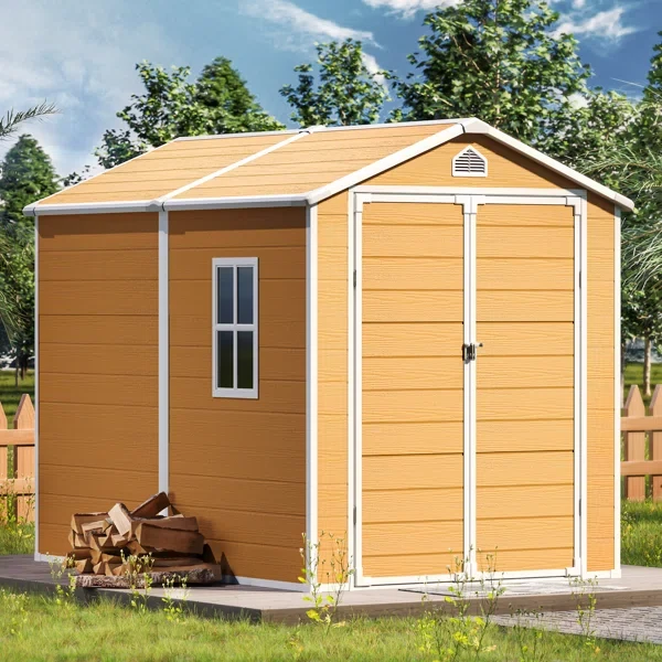 8 ft. W x 6 ft. D Resin Storage Shed