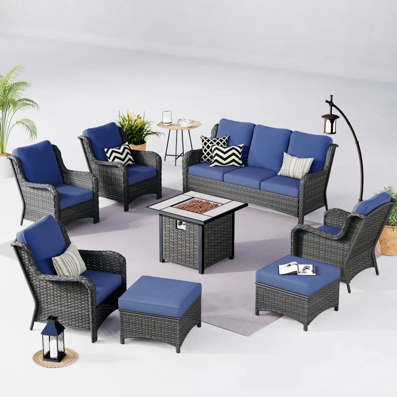 7 - Person Seating Group with Cushions