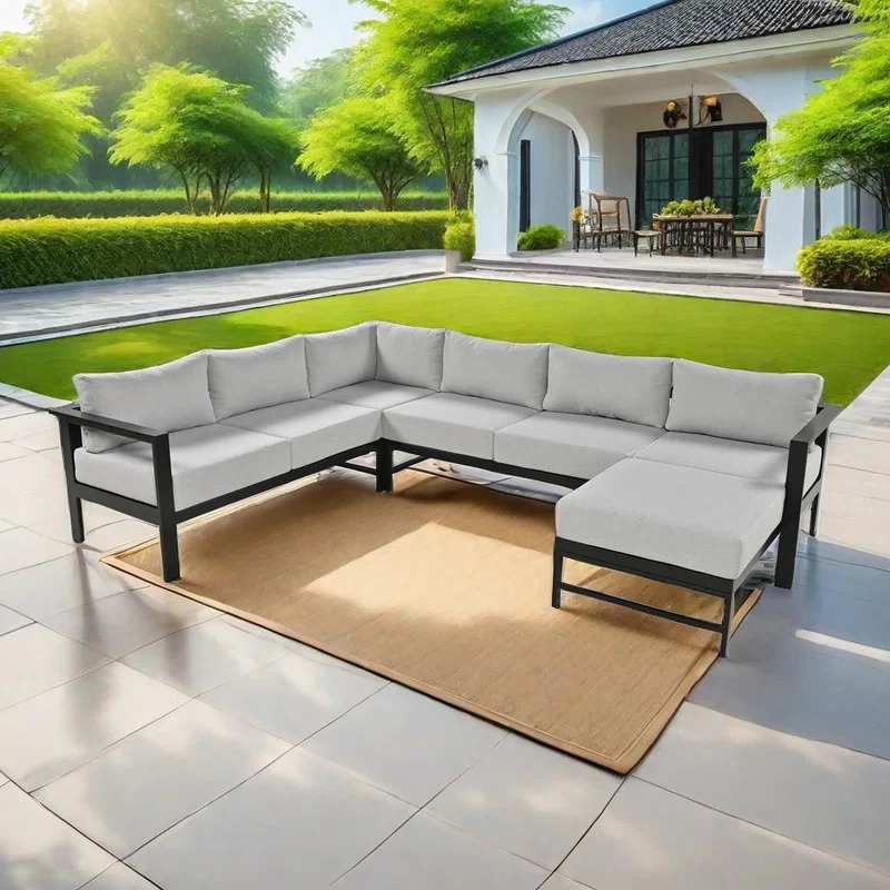 Margolf 5 - Person Outdoor Seating Group with Cushions