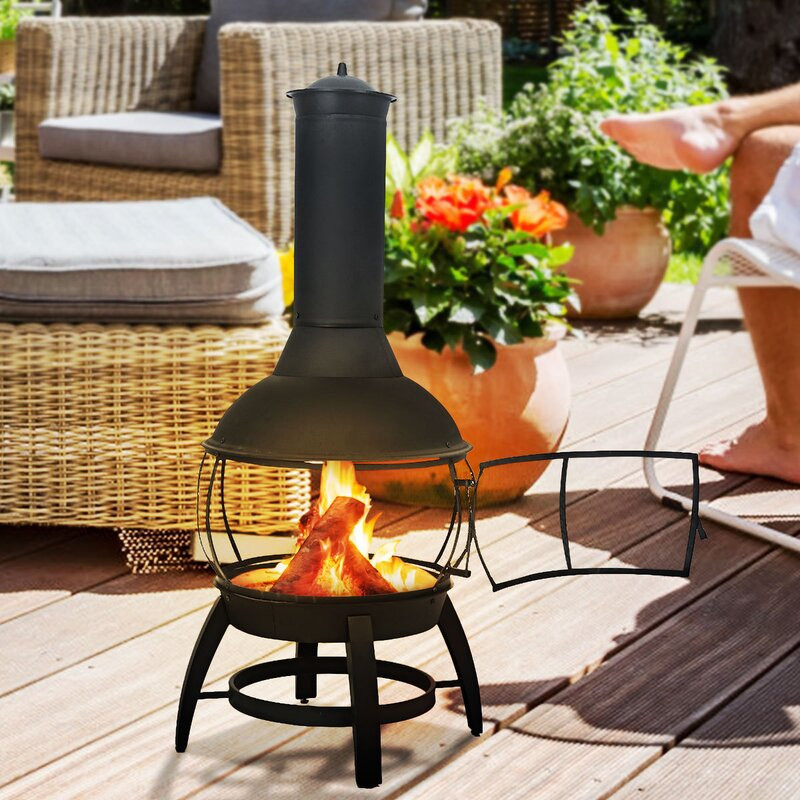 Steel Wood Burning Chiminea