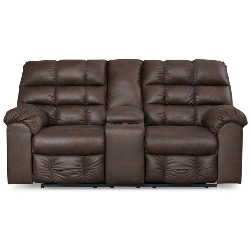 Gallegos Reclining Loveseat With Console