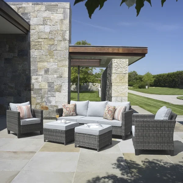 Allcot 5 - Person Outdoor Seating Group with Cushions