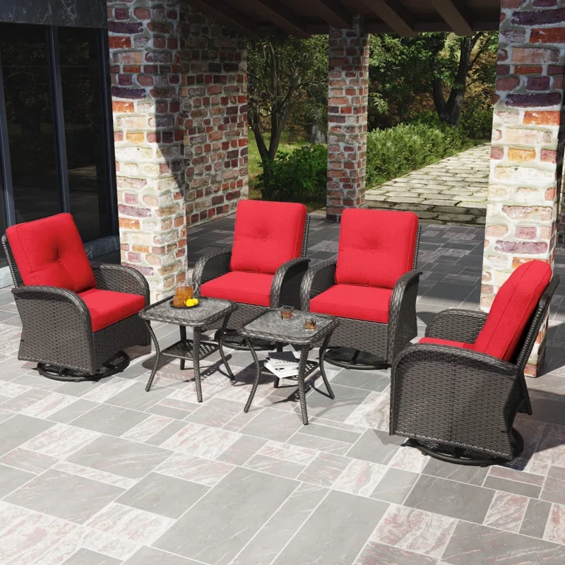 Kyesha 4 - Person Outdoor Seating Group with Cushions