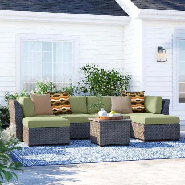 Anastase 6 - Person Outdoor Seating Group with Cushions