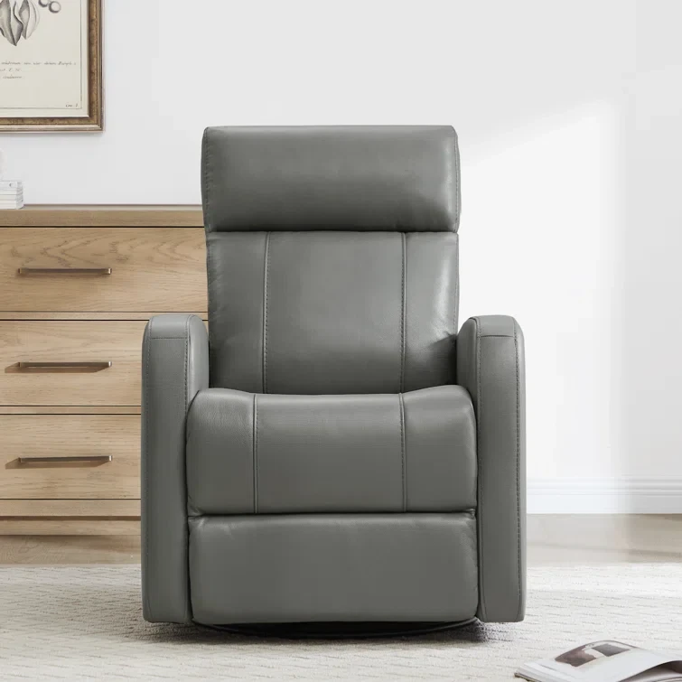 Arrianna-Fiona Genuine Leather Swivel Power Recliner (Set of 2)