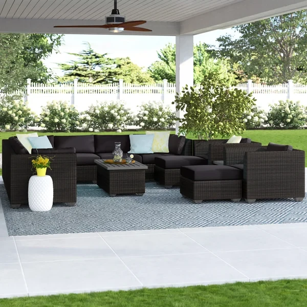 Anastase 9 - Person Outdoor Seating Group with Cushions