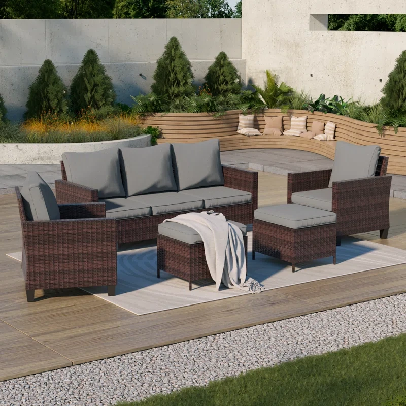 Kinsela 5 - Person Outdoor Seating Group with Cushions