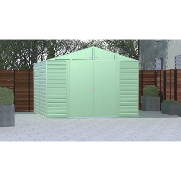 10 ft. W x 12 ft. D Metal Storage Shed