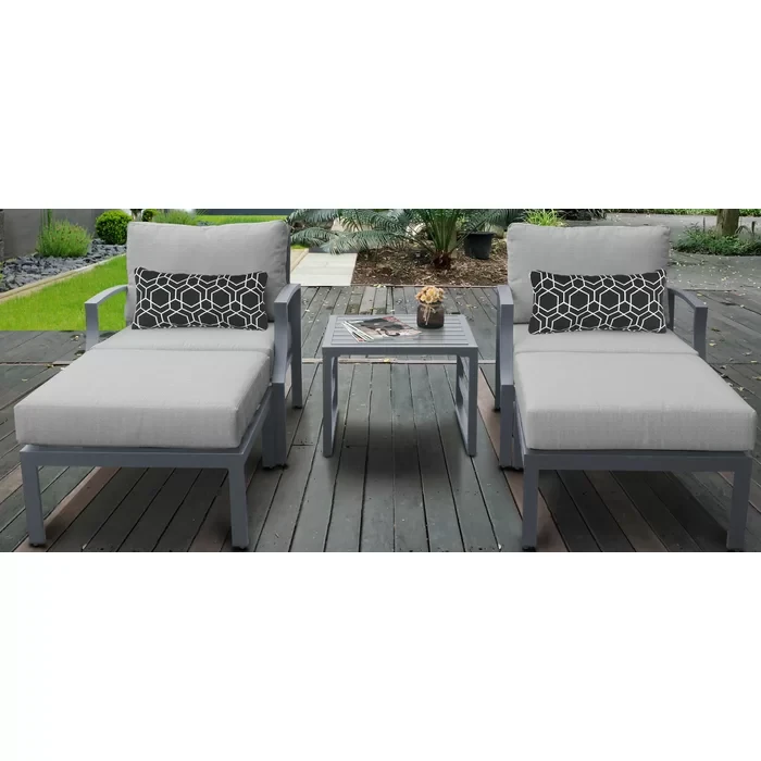 Analyssia 2 - Person Outdoor Seating Group with Cushions