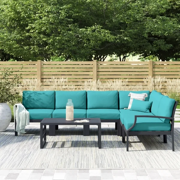 Analyssia 5 - Person Outdoor Seating Group with Cushions