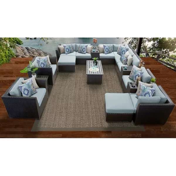 Anastase 11 - Person Outdoor Seating Group with Cushions