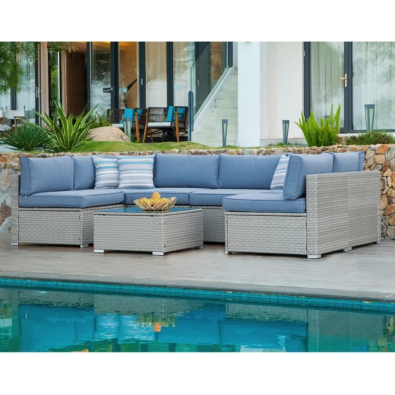 Audrey 6 - Person Outdoor Seating Group with Cushions