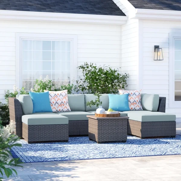 Anastase 6 - Person Outdoor Seating Group with Cushions