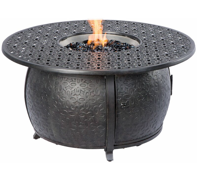 Massengill Aluminum Propane Fire Pit Table