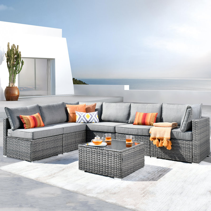 Lava 5 - Person Outdoor Seating Group with Cushions