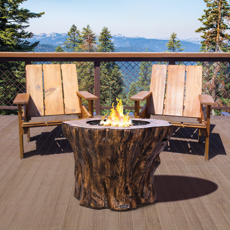 Sunbeam Pioneer Concrete Propane Fire Pit Table