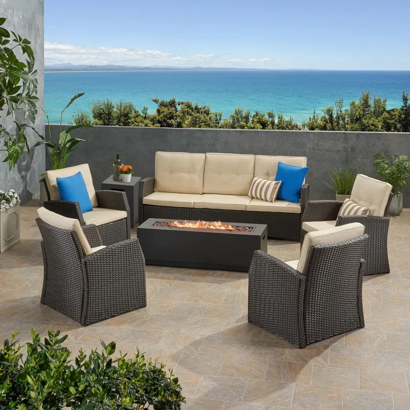 Dreem 7 - Person Outdoor Seating Group with Cushions