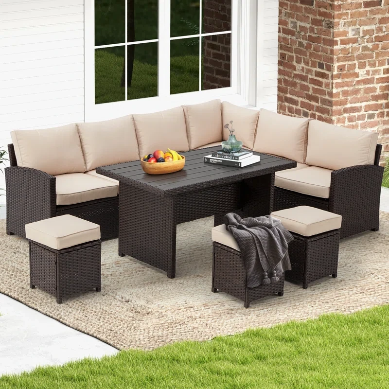 9 - Person Outdoor Seating Group with Cushions