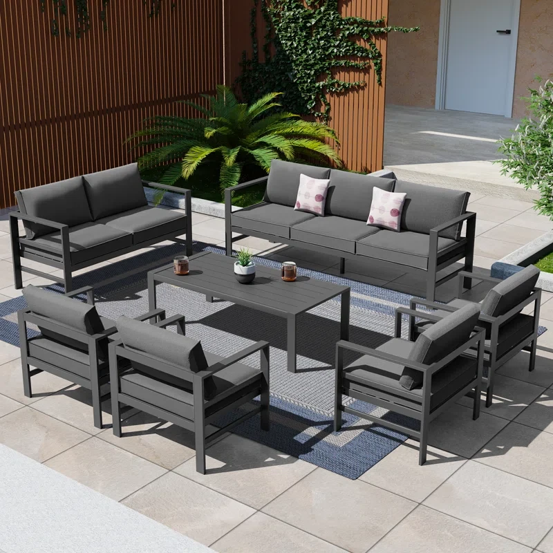 Mckena 7 Piece Sofa Seating Group with Cushions