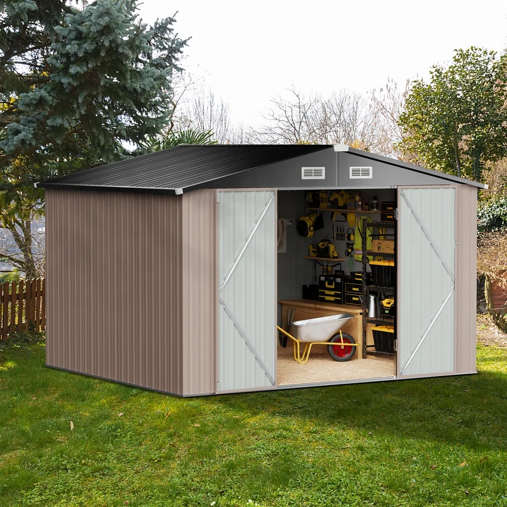 10 ft. W x 8 ft. D Storage Shed