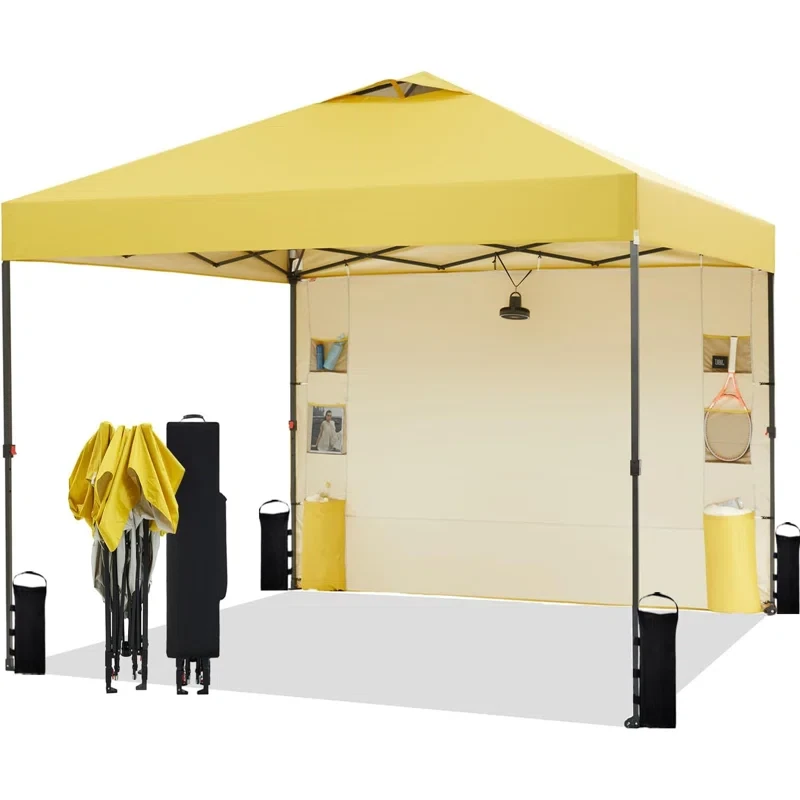 10 Ft. W x 9 Ft. D Steel Pop-Up Canopy