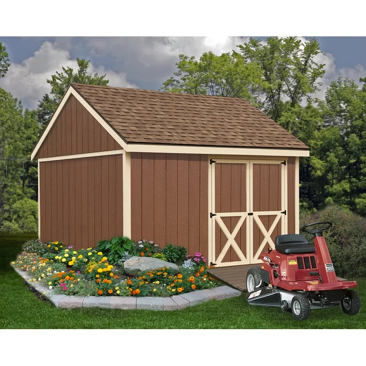 Mansfield 12 ft. W x 12 ft. D Solid Wood Storage Shed