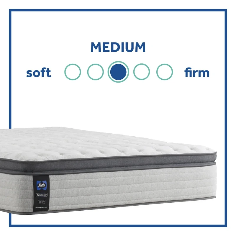 Sealy Posturepedic Mill Road 14" Medium Pillow Top Innerspring Queen Size Mattress