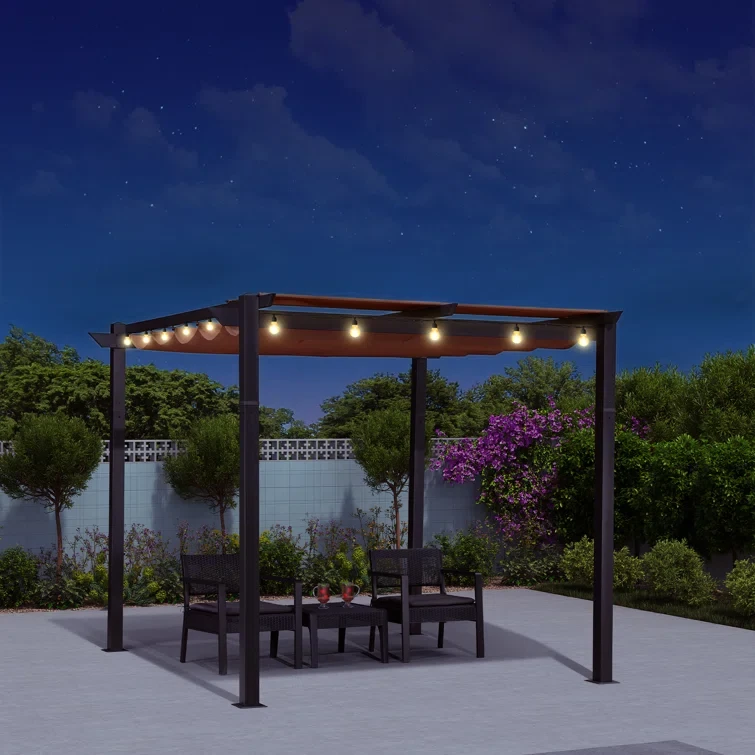 10 Ft. W x 10 Ft. D Aluminum Pergola