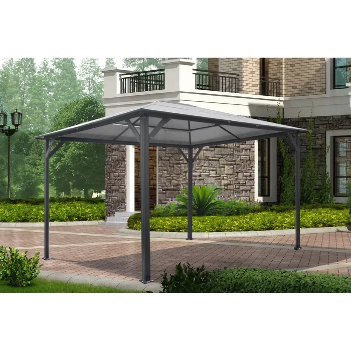 13 Ft. W x 10 Ft. D Aluminum Patio Gazebo