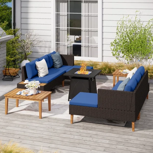 Alyah 6 - Person Outdoor Seating Group with Cushions