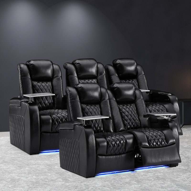 Home Theater Seating Movie Theater Seating Recliner Sofa Set of 5