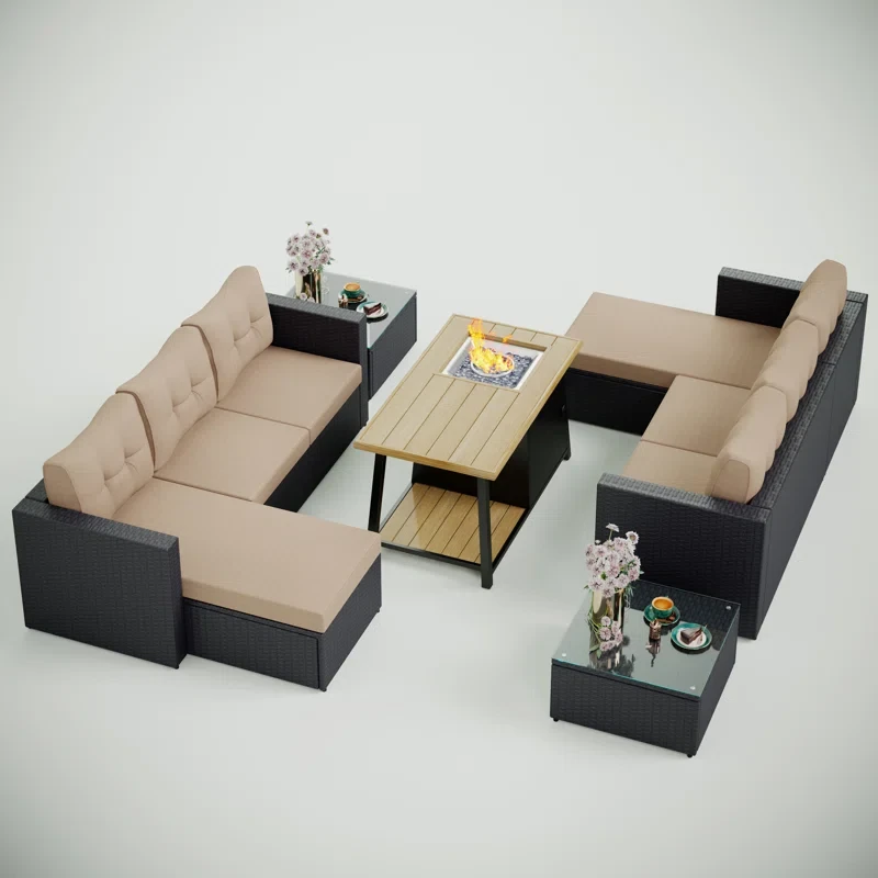 Alyah 6 - Person Outdoor Seating Group with Cushions