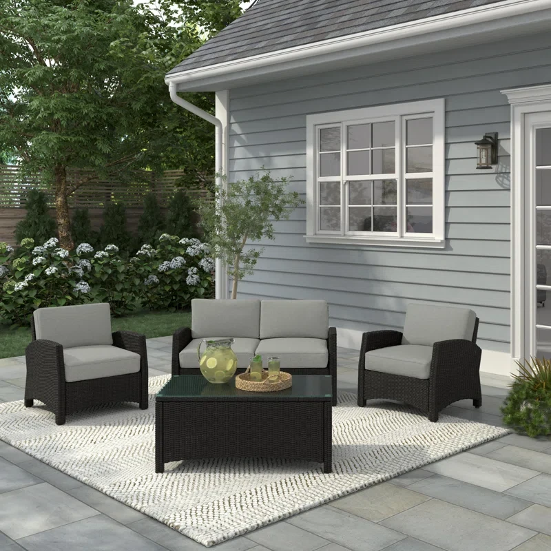 Ambria 4 - Person Outdoor Seating Group with Cushions