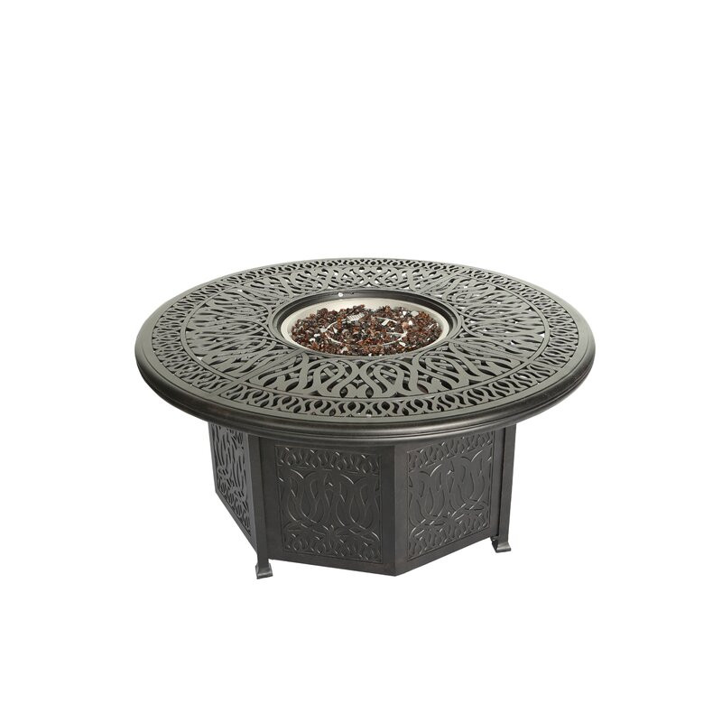 Manilow Aluminum Propane Fire Pit Table