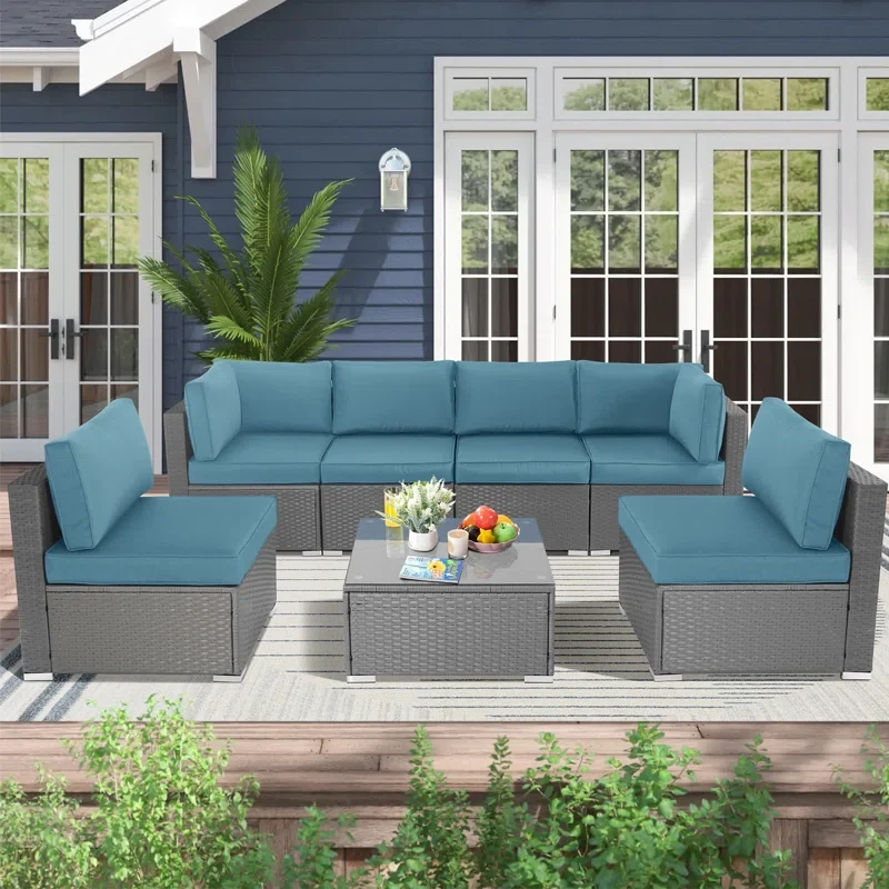 6 - Person Outdoor Seating Group with Cushions