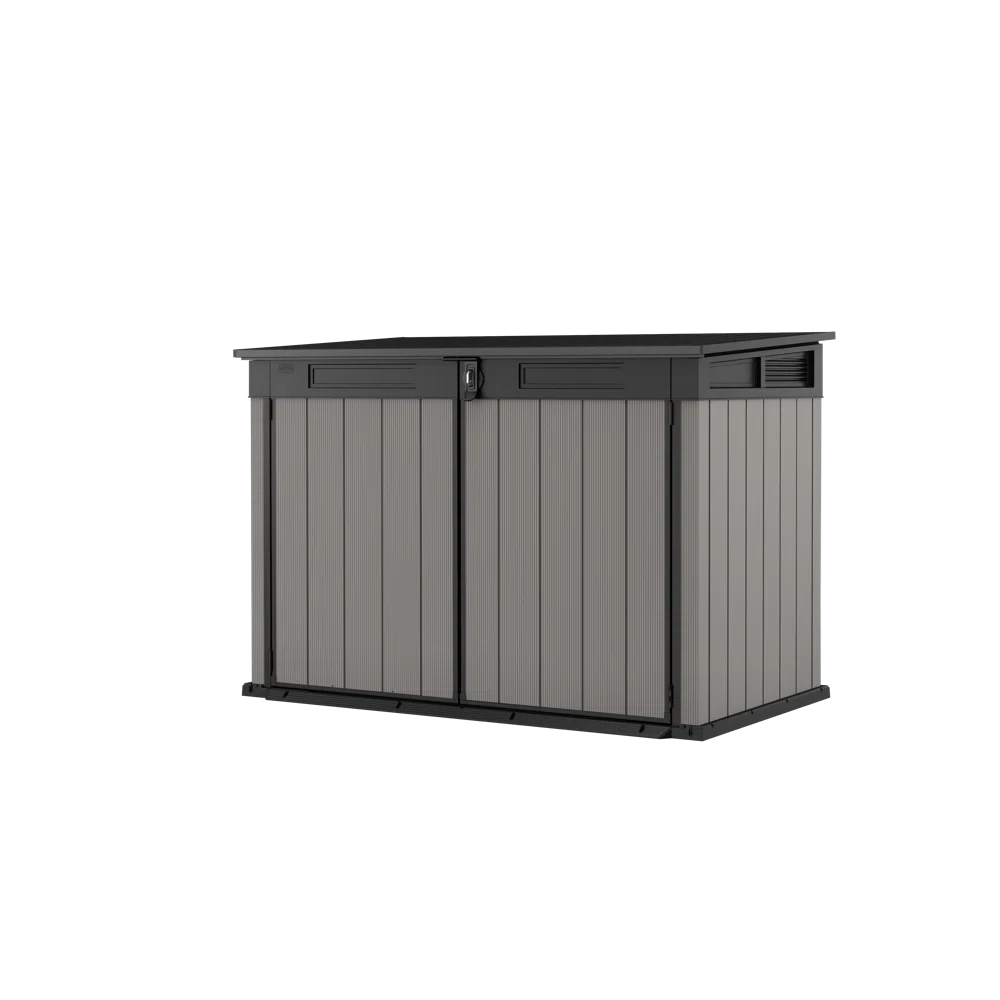 Keter Premier Jumbo 6.2x4.3 ft. Horizontal Resin Outdoor Storage Shed for Patio Furniture and Tools